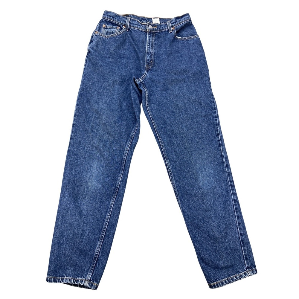 Levis 550 Jeans Womens 32x30 Blue Relaxed Fit Tapered Leg High Rise Tag 12